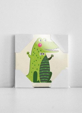 Дитяча картина "крокодил" (картини для дитячої кімнати)5 фото