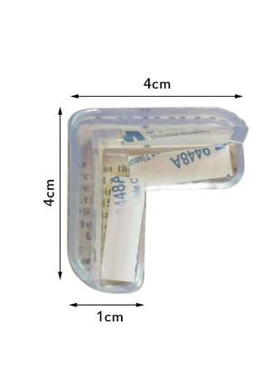 Силиконовая прозрачная угловая защита защитные уголки на мебели-4шт1 фото