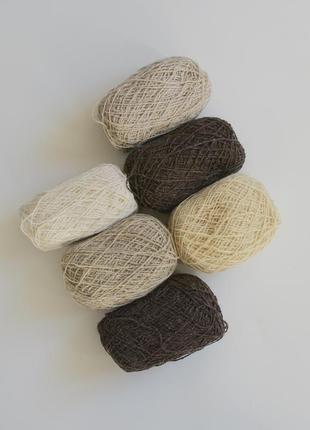 Нитки для ковровой вышивки ethno natura, пряжа для вязания6 фото
