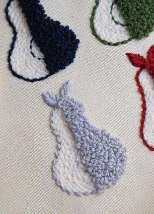 Нитки для ковровой вышивки semi-wool, пряжа для вязания3 фото