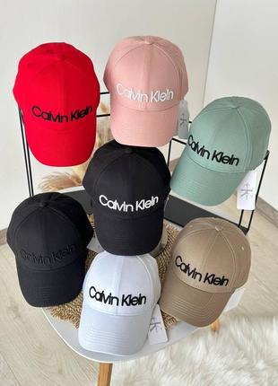 Бейсболка в разных цветах из лого calvin klein, кепка унисекс с логотипом calvin klein6 фото