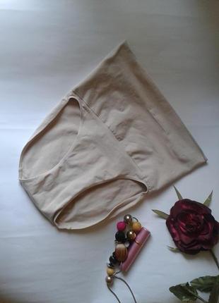 Корекційні високі бежеві трусики lingerie1 фото
