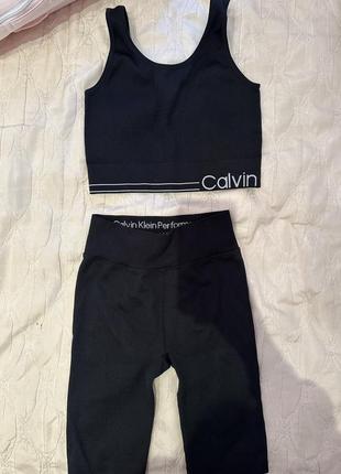 Костюм топ велосипедки оригинал calvin klein