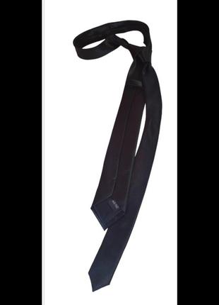 Стильный женский галстук на шею черного цвета3 фото