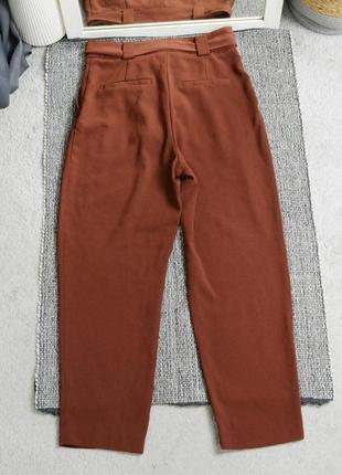 Новые коричневые брюки с поясом h&amp;m9 фото