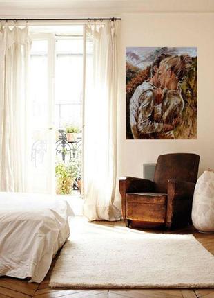 Картина маслом "влюбленные"