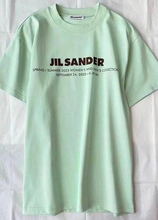 Салатна футболка jil sander1 фото