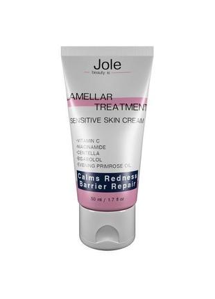 Відновлюючий крем ламелярний jole skin barrier repaire з вітаміном с та центеллою 50 мл1 фото