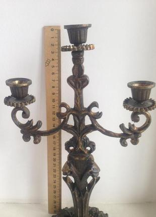 Старинный бронзовый кандилябр