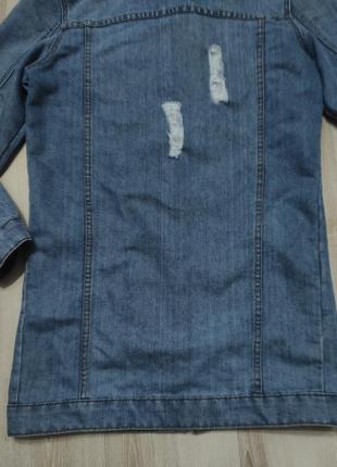 Удлиненная джинсовка disquared, джинсовая куртка-рубашка, длинный джинсовый пиджак6 фото