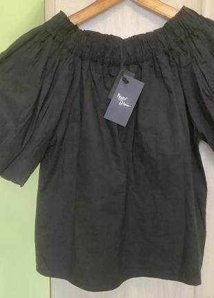 Нова з бірками полінома сорочка блуза never denim cos zara h&m massimo dutti mango1 фото