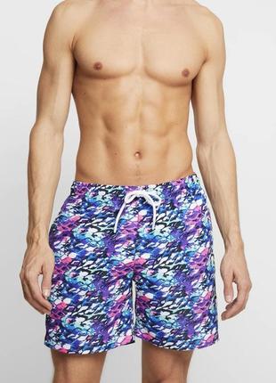 Urban classics чоловічі шорти плавки 2 в 1 плавальні для плавання купальні з яскравим принтом