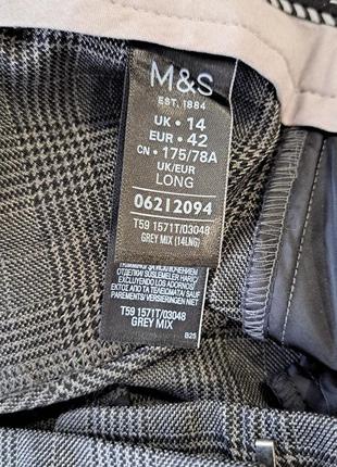 Брюки в клетку marks & spencer6 фото