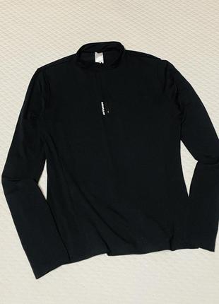 Чорна футболка для велоспорту/джерсі з довгими рукавами, надлегка перегонка decathlon.twin zip