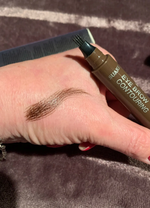 4-точечный карандаш для бровей maquillajes para mujer, водостойкая ручка для макияжа бровей1 фото