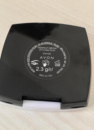 Двойной набор для дизайна бровей avon mark пудра + воск blond 2.3 г