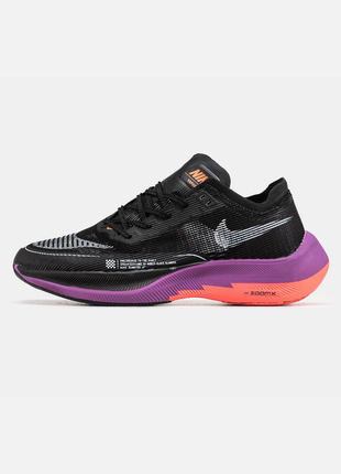 Мужские кроссовки для бега nike air zoom vaporfly black/purple1 фото
