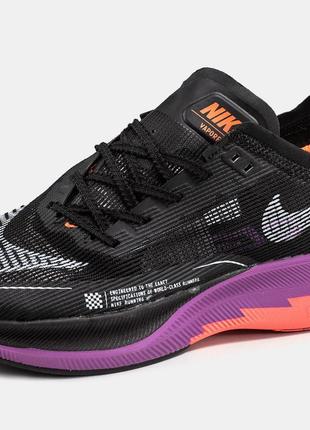 Чоловічі кросівки для бігу nike air zoom vaporfly black/purple7 фото