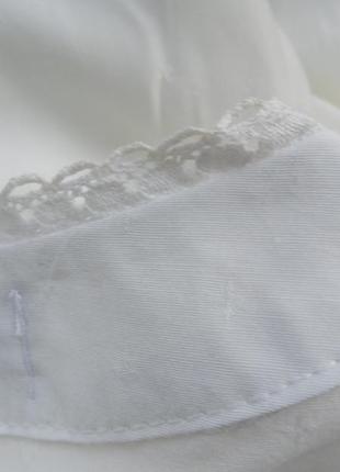 Блуза біла жіноча ,з мереживом та защипами, answer.m.8 фото