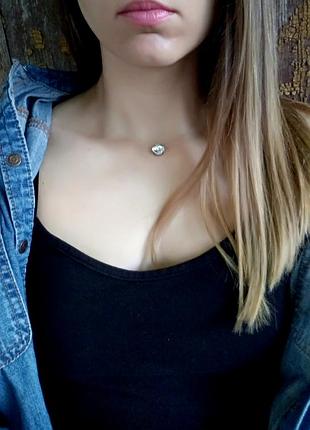 Кольж невидимка з великим камінцем