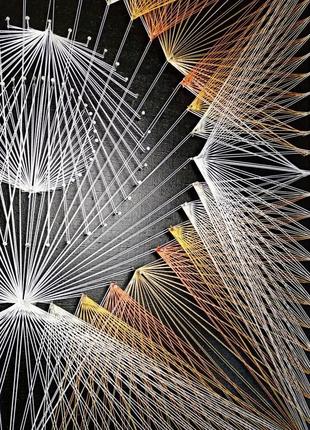 3-д картина-мандала в технике  string art.10 фото