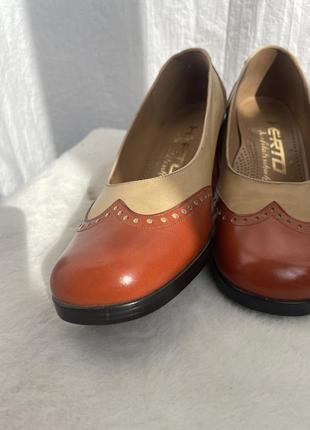 Винтажные ретро туфли herto на каблуке made in germany ( retro, vintage, prada core, miu miu )4 фото