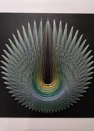 3-д картина-мандала в технике  string art.3 фото