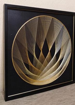 3-д триптих у техніці string art "скравальна геометрія" в межах.5 фото