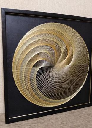 3-д триптих у техніці string art "скравальна геометрія" в межах.6 фото