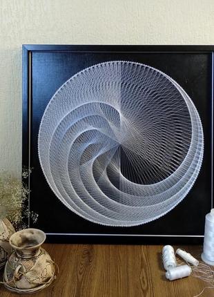 3-д триптих у техніці string art "скравальна геометрія"7 фото