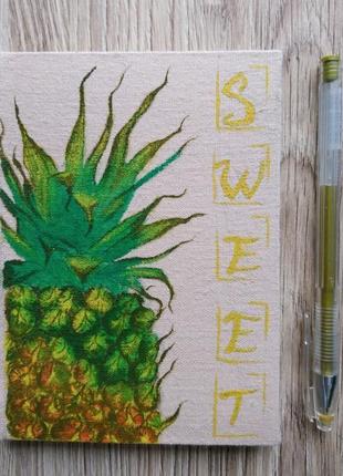 Блокнот-скетчбук "sweet pineapple"