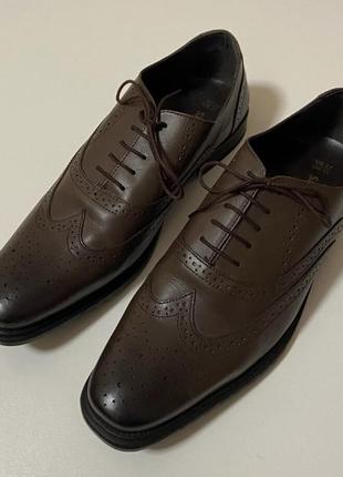 Кожаные мужские туфли шнурках броги 45 большой 31 11 12 shoeprimo1 фото