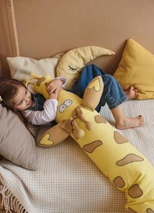 Подушка жираф, подушка для вагітних, подушка обіймашка1 фото