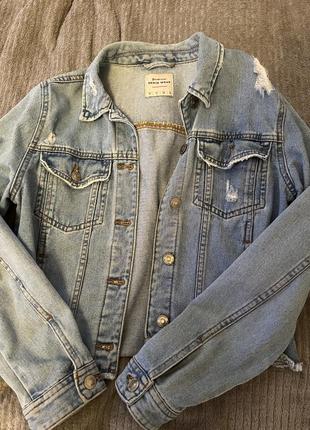 Пиджак джинсовый укороченный2 фото