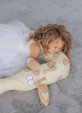 Подушка жираф для сна беременных и детей, подушка подарок, подушка обнимашка, подушка антистресс5 фото