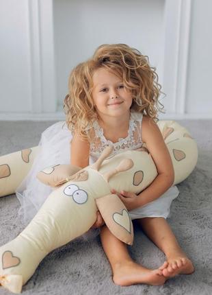 Подушка жираф для сна беременных и детей, подушка подарок, подушка обнимашка, подушка антистресс2 фото