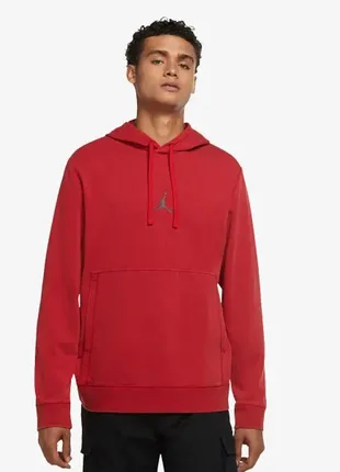 Худи air jordan m j df air flc po hoodie red da9860-6871 фото