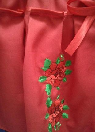 Дитячий костюм-вишиванка для дівчинки "рози" на 6-7 років5 фото