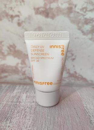 Солнцезащитный крем для лица innisfree