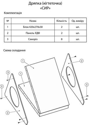 Картонна кігтеточка сир4 фото