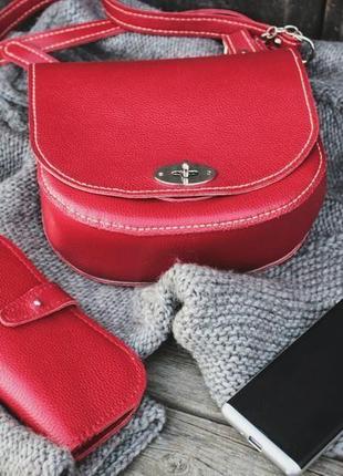 Красная дамская сумочка2 фото