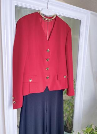 Basler красный пиджак жакет с шерстью5 фото