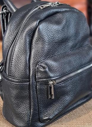 Шкіряний жіночий рюкзак італія1 фото