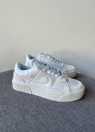 Жіночі кросівки найк nike court legacy lift white dm7590-1016 фото