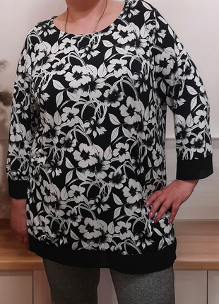 Нова жіноча блуза туніка великого розміру1 фото