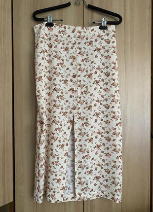 Юбка в цветочный принт house 6