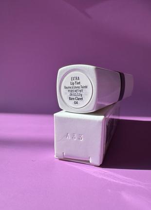 Bobbi brown extra lip tint lip balm бальзам тинт для губ bare claret 04