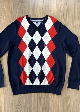 Мужской классический хлопковый свитер tommy hilfiger