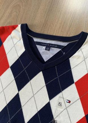 Чоловічий класичний бавовняний светр tommy hilfiger4 фото