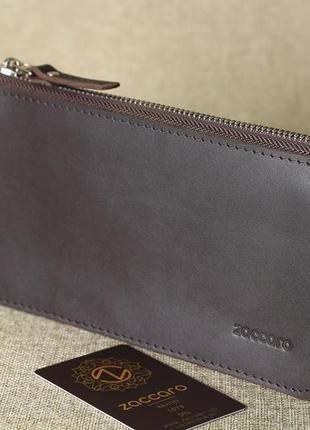 Стильний гаманець-клатч з натуральної шкіри. ручна робота!1 фото